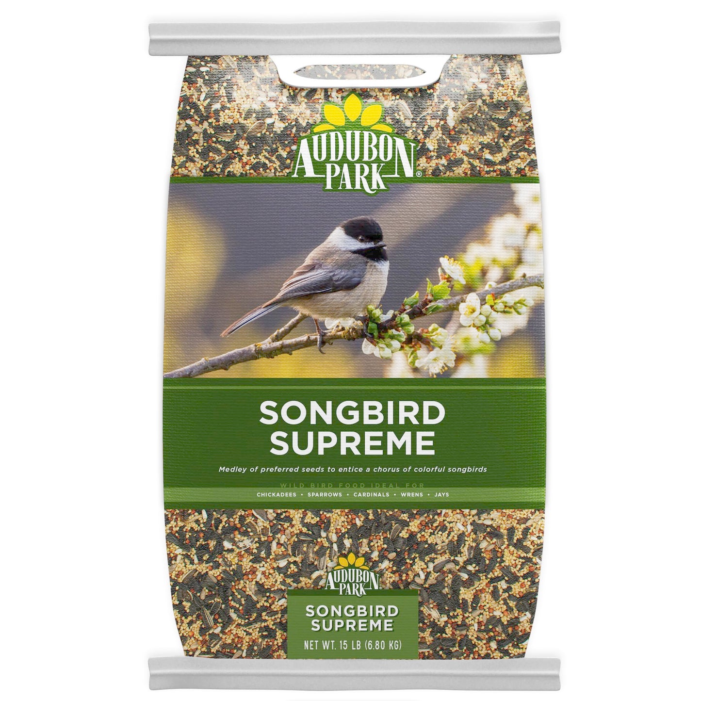 Audubon Park Songbird Supreme Wild Bird Seed for Outside Feeders, 15-lb. Bag