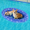 Upgraded Tear-Resistant Dog Pool Float - 25" x 41" Stable Support Inflatable Dogs Floats, Scratch-Proof Oxford Summer Floatie Raft Pool Toy for Small
