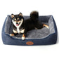 Orthopedic Dog Beds Medium Sized Dog, Durable Egg Crate Foam Sofa Dog Bed with Washable Removable Cover, Waterproof Lining, Pet Beds for Medium Dogs, Navy