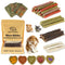 65PCS Rabbit Bunny Guinea Pig Chew Toys Treats, Chinchilla Hamster Chews Toys for Teeth, Timothy Hay Chips Treats Sticks for Rabbit Guinea Pig Chinchilla Hamster Rat