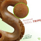 Benebone Tripe Bone Durable Dog Chew Toy for Aggressive Chewers, Real Tripe, Made in USA, Medium