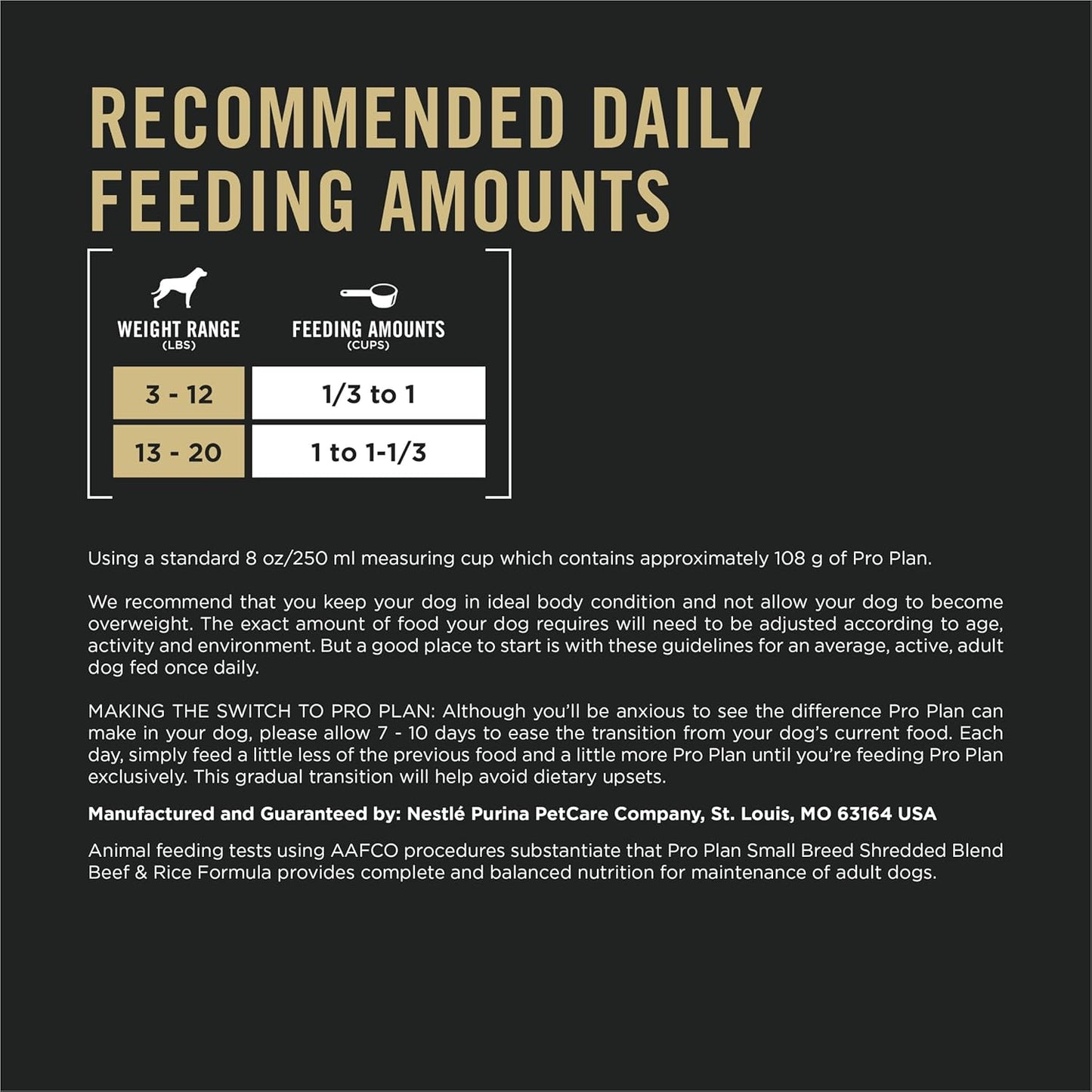 Purina Pro Plan Small Breed Dry Dog Food, Shredded Blend Beef and Rice Formula With Guaranteed Live Probiotics - 6 lb. Bag