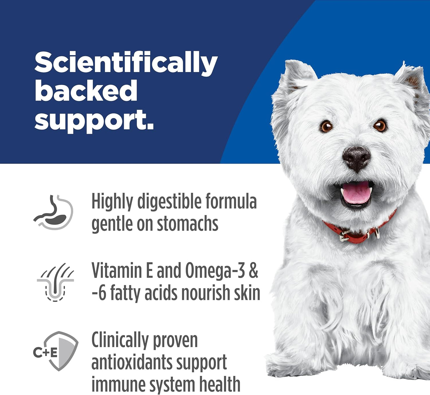 Hill's Science Diet Sensitive Stomach & Skin, Adult 1-6, Stomach & Skin Sensitivity Support, Small Kibble, Dry Dog Food, Chicken Recipe, 4 lb Bag