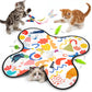 Interactive Cat Toys for Indoor Cats–Rechargeable Automatic Hide and Seek Kittens Toy with Moving Wand Feathers,Fluttering Butterfly,Real Mouse Squeaky,Motion Activated for Exercise & Bored Adult Cats