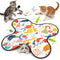 Interactive Cat Toys for Indoor Cats–Rechargeable Automatic Hide and Seek Kittens Toy with Moving Wand Feathers,Fluttering Butterfly,Real Mouse Squeaky,Motion Activated for Exercise & Bored Adult Cats