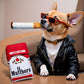 Nestpark Muttboro Doggy Cigs Funny Dog Toys - Parody Plush Squeaky Crinkle Interactive Dog Toy - Hide and Seek Treat Hiding Burrow Puzzle Toy for
