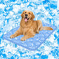 Rywell Dog Cooling Mat 2.0,44 * 32 Thicken Cooling Mat for Extra Large Dog, Internal Waterproof& Endothermic Color Changing Arc-Chill Cool Fiber(QMAX>0.5) for Pet in Summer, Washable, Non-Toxic