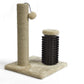 Basics Cat Scratcher - Indoor Classic Single Cat & Kittens Scratching Post with Brush, Small (16.5" H) - Beige