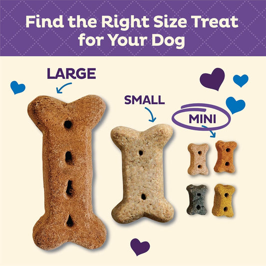 Old Mother Hubbard Wellness Original Mix Dog Biscuits, Natural, Training Treats, Four Flavors, Mini Size, (3.8 Pound Bag)