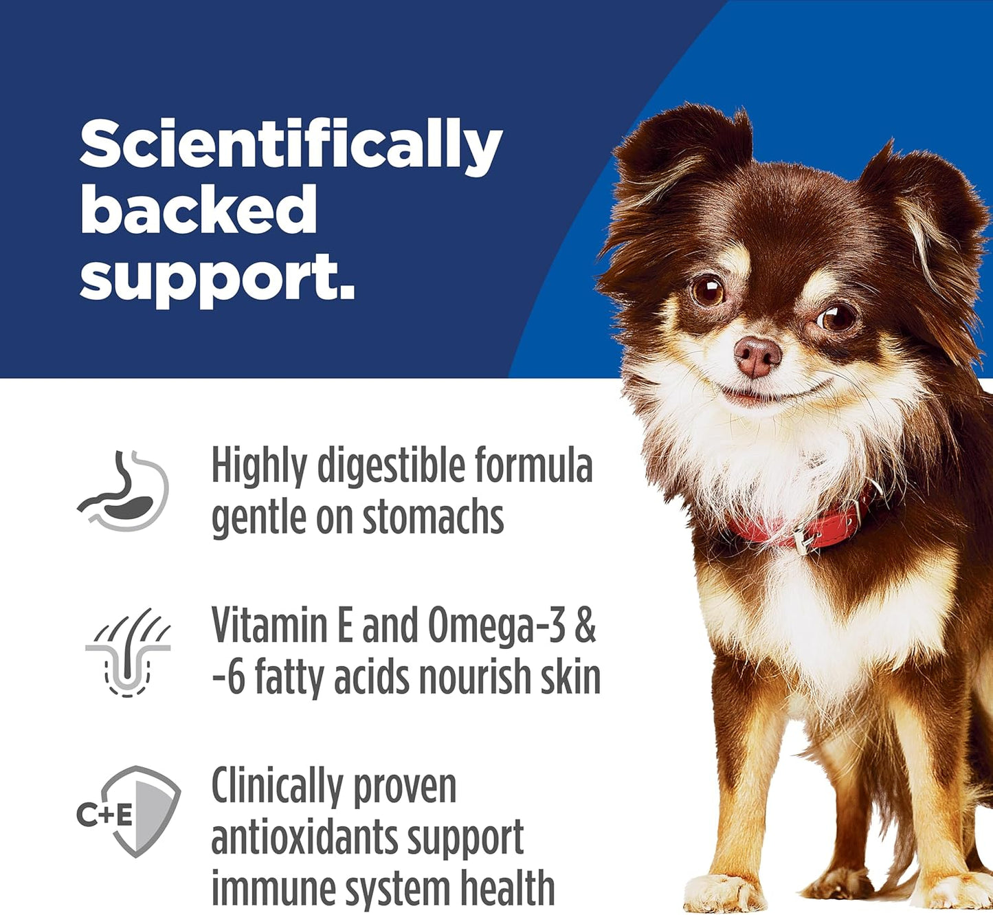 Hill's Science Diet Sensitive Stomach & Skin, Adult 1-6, Small & Mini Breeds Stomach & Skin Sensitivity Support, Dry Dog Food, Chicken Recipe, 4 lb Bag