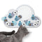 Catstages Nina Ottosson Rainy Day Puzzle & Play Cat Puzzle Feeder – Interactive Treat Game for Indoor Cats, Level 3 Slow Feeder Enrichment Toy, 13.8" x 14"