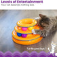 Catstages Tower of Tracks Cat Toy – 3-Level Track Tower with 6 Balls, Interactive Cat Toy for Indoor Enrichment