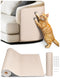 78.7"x15.8" Cat Scratch Mat, Trimmable Self-Adhesive Carpet, DIY Climb Cat Scratcher for Furniture Couch or Wall Protector, Covering Cat Scratching Post Replacement Pads (Beige)