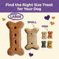 Old Mother Hubbard Wellness P-Nuttier Dog Biscuits, Natural, Training Treats, Peanut Butter Flavor, Large Size, (6 Pound Box)