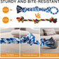 TLAZZ 2 Pack Dog Rope Toys for Medium Large Breed, Nearly Indestructible Dog Chew Toys for Aggressive Chewers, Teeth Cleaning Chew Toys, Dog Tug Toy for Boredom, Dog Rope Toy for Aggressive Chewers
