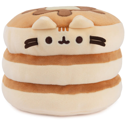 GUND Pusheen the Cat Pancake Squisheen Plush, Squishy Toy Stuffed Animal for Ages 8 and Up, Brown, 6”