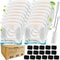 34 Pcs Cat Fountain Filters Replacement Compatible with VEKEN 95oz/2.8L Cat Water Fountain Filters Automatic Dog Water Fountain Filters Pet Fountain