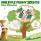 XIUGOAL Interactive Dog Toys for Chewers, 2 Pack No Stuffing Dog Toys for Boredom and Teething, Squeaky Chew Toy for Small, Medium Breed to Keep Them Busy