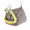MEWTOGO Medium Winter Warm Bird Nest for Cage - Comfortable Birds Bed with Support Plate, Hanging Shed Hideaway Hammock Hut Gift for Macaws African Grey  Parrots