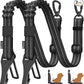 Pawaboo 2Pack Dog Seatbelt for Car,3-in-1 Dog Car Seat Belt Bungee,Shockproof Dogs Tether for Cars with Buckle&Hook Latch, Adjustable Reflective Dogs