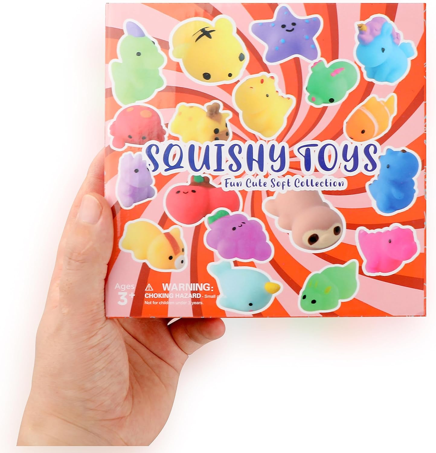 Squishies, 26 Pack Mochi Squishy Toys - Kawaii Cat Squishys Slow Rising Animals - Party Favors, Goodie Bag, Birthday Gifts, Mini Squishies Stress Reliever Toy