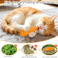 ETEKYER Catnip Cat Toys, 5 Pack, Plush Cat Nip Toys for Indoor Kitten Kitty, Interactive Cat Kicker Chew Safe Teeth Cleaning Toys, Fun Vegetable Shape