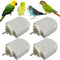 PINVNBY 4 PCS Bird Perch Stands Parrot Calcium Perch Beak Grinding Stone Foot Claws Trimmer Parakeet Platform Parrot Chewing Toys for Small Medium Cockatiel Conure Lovebird Finch