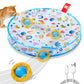 Potaroma Interactive Cat Toys, Fast Moving Ball in Play Mat, Automatic Motion Activated Ball Hide and Seek for Indoor Exercise Kicker, Animal