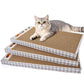 Cat Scratching Board 3 Pack – Reversible Cardboard Scratcher for Indoor Cats, Wide Boxed Scratch Pads with Bell Ball, Durable Corrugated scratchers as Furniture Protector