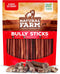 Natural Farm Odor-Free Bully Sticks (6 Inch, 25 count),1.3 lb. Bag, Fully Digestible 100% Beef Pizzle Chews,Grass-Fed, Non-GMO,Grain-Free, Natural Long-Lasting Chews for Small & Large Dogs. Pack of 25