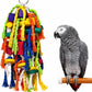 Rypet Large and Small Parrot Chewing Toys Parrot Cage Bite Toy Wooden Block Tearing Toys for Conures Cockatiels African Grey and Other  Parrots