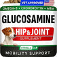 Glucosamine Treats for Dogs - Joint Supplement w/Omega-3 Fish Oil - Chondroitin, MSM - Advanced Mobility Chews - Joint Pain Relief - Hip & Joint Care - Chicken Flavor - 120 Ct - Made in USA