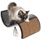 Petlinks Dream Curl Carpet Cat Scratcher, Dual-Surface Cat Scratching Post, Lounge & Hide Scratchers for Cats & Kittens, Gray, Furniture Protector, One Size Fits All Cats