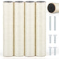 4 PCS M8 Cat Scratching Post Replacement, 15.7 x 3.1 Inch Sisal Pole Cat Tree Replacement Post with Screws, Refill Scratcher Posts for Indoor Kitten Tree Tower Spare Cat Furniture Protector