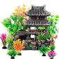 CousDUoBe 9Pcs Resin Castle Decorations Set，Realistic Fish Tank Castle with Eco-Friendly Design,Fish Tank Decorations Aquarium Accessories
