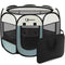 Siedihit Dog Cat Playpen, Puppy Pet Playpen Indoor for Small Dog Crate Tent Cage Outdoor, Portable Pop Up Dogs Enclosure Kennel with Carrying Case for Dogs/Cats/Rabbits(Grey, Small