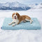 LE SURE ApexCloud™ Cooling Dog Bed for Large Dogs with Washable Cover,35IN | Q-Max>0.5 Cool-Touch Fabric, Orthopedic Egg Crate Foam,Breathable