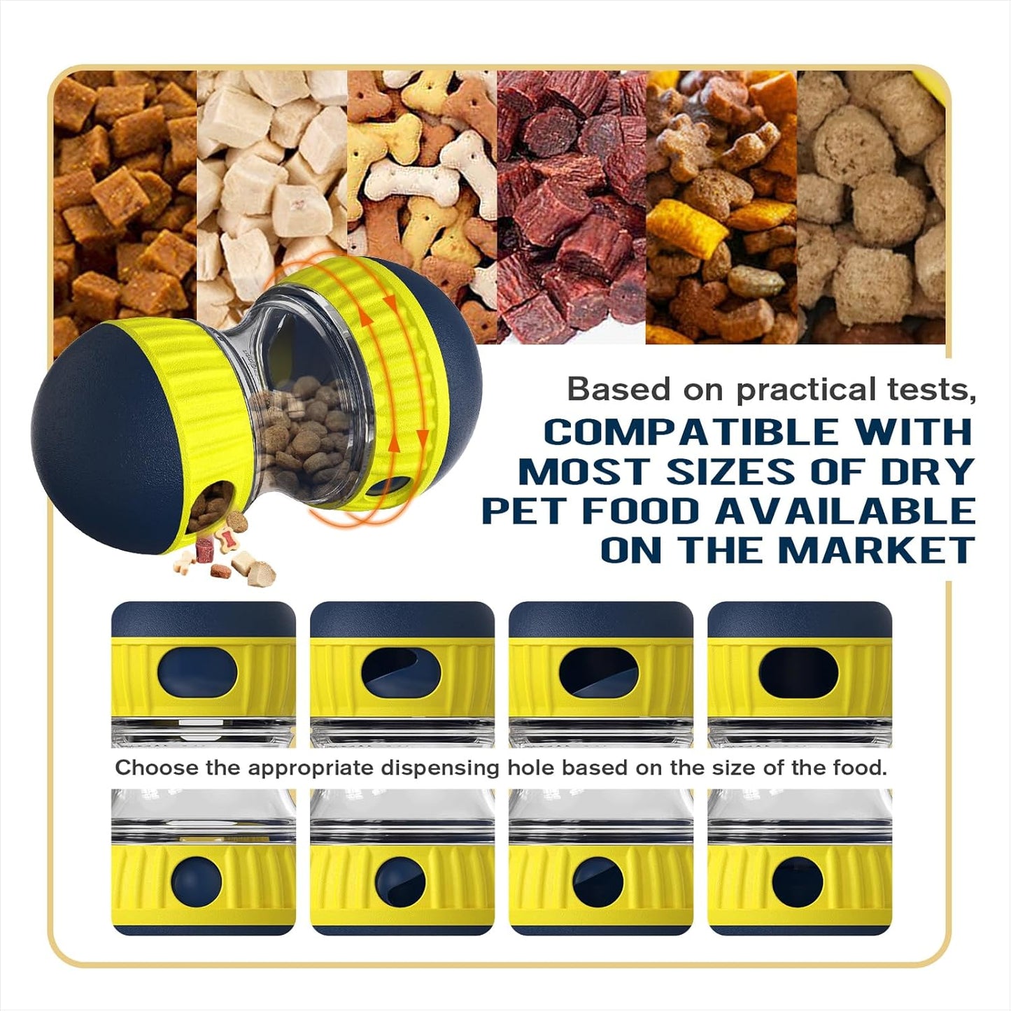 TLKNG Extra-Large Size Dog Enrichment Toy for Medium/Small Dogs Treat Dispenser Ball, Puppy Food Dispensing Toys & Puzzles Slow Feeder & Mental Stimulation,Ultimate Boredom Buster