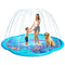 Splash Pad Sprinkler for Kids & Dog, 75" Round Sea World Splash Pad for Toddler 1-3, Thicken Outdoor Water Toy Play Mat for Children, Backyard