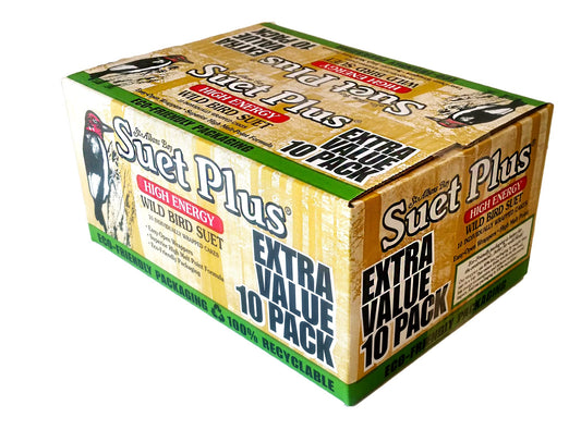 ST. ALBANS BAY SUET PLUS Suet Cake Variety Packs, 11 oz. Wild Bird Suet Cakes (High Energy, 10 Pack)