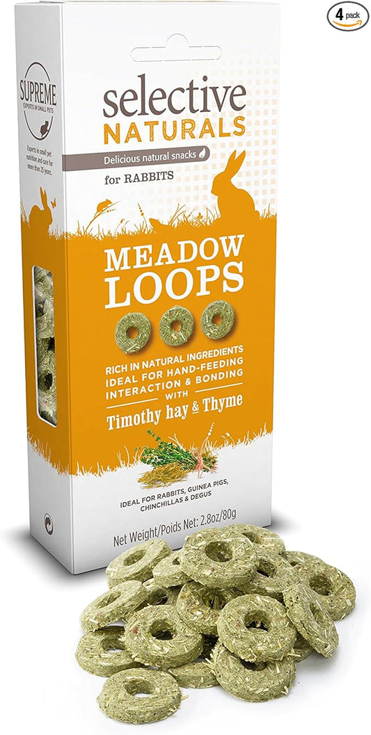 Supreme Petfoods Selective Naturals Meadow Loops For Rabbits 2.8Oz (Pack Of Four)