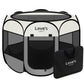 Love's cabin Pet Puppy Dog Playpen, Small Dog Tent Crates Cage Indoor/Outdoor, Portable Playpen for Cat, Foldable Pop Up Dog Kennel Playpen with Carring Case, Removable Zipper Top, Grey