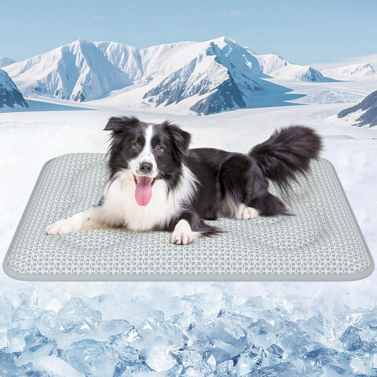 Rywell Dog Cooling Mat, 44”x32” Super Thick & Reversible Cooling Mat for Dogs, Arc-Chill 3.0 & PCM for Long-Lasting Cool and Color-Changing (Q-Max >