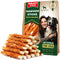 Beloved Pets Dog Treats & Long Lasting Rawhide Chews Wrapped Chicken 10.6 Oz – Pet Bones Sticks for Large, Medium & Small Breeds – Aggressive Chewers Snacks – Puppy Toys Treats