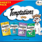Temptations Classic Crunchy and Soft Cat Treats Feline Favorites Variety Pack, 3 oz. Pouches (Pack of 4)