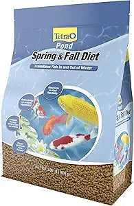 TetraPond Spring And Fall Diet 3.08 Pounds, Pond Fish Food, For Goldfish And Koi, 7 L