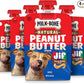 Milk-Bone Natural Peanut Butter Spread with Jif, Lickable Dog Treats in a Squeezable Pouch, 5 Oz. (Pack of 4)