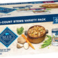 Blue Buffalo Blue's Stew Natural Wet Dog Food, Made with Natural Ingredients, Hearty Beef and Country Chicken Variety Pack, 12.5-oz Cans, 6 Count