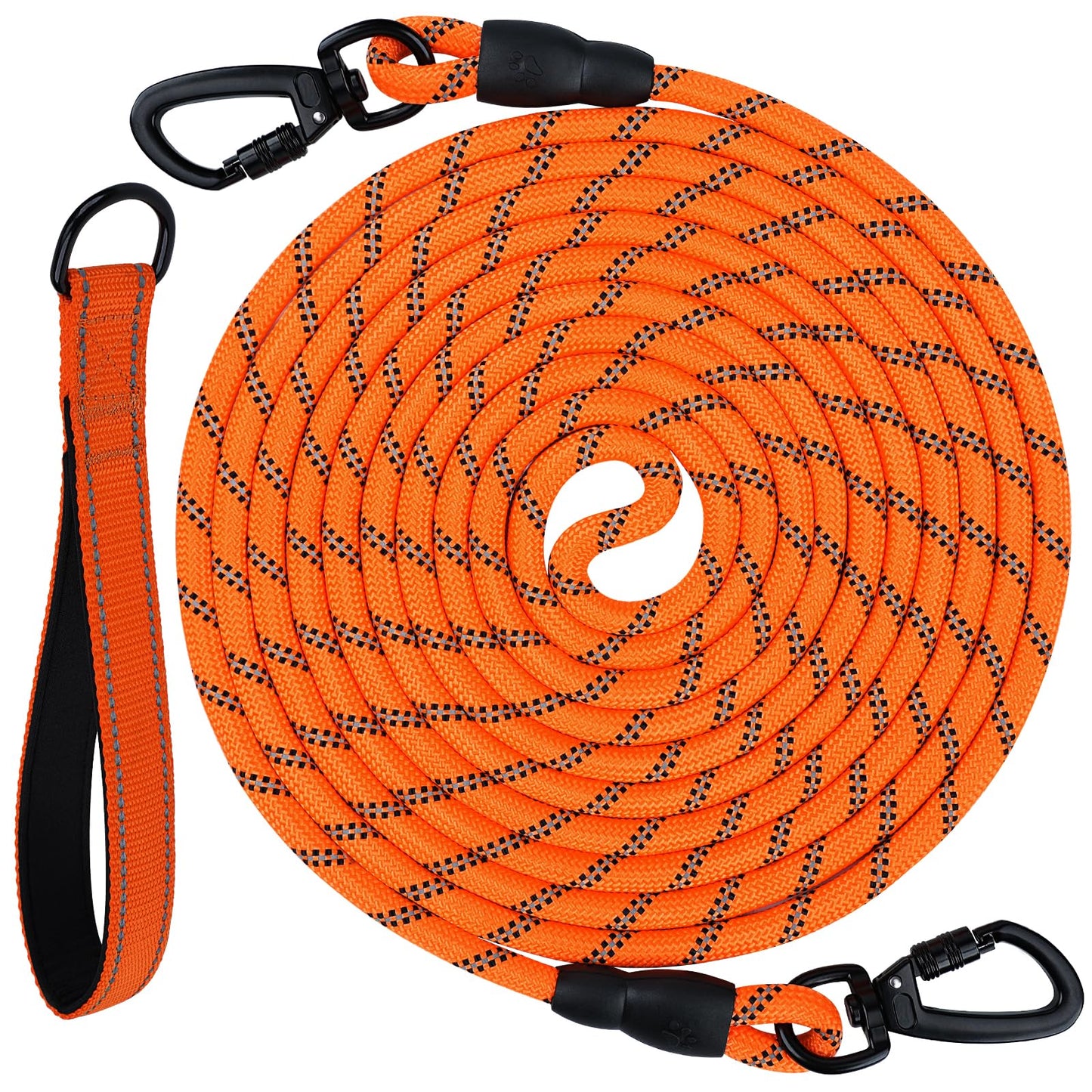 Joytale Long Leash for Dog with Removable Padded Handle, Heavy Duty Lead for Large Medium Dogs,15FT/30FT/50FT/65FT Reflective Training Leash for