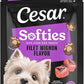 Cesar Softies Chewy Small Dog Treats Filet Mignon Flavor, 6.7 oz. Pouch (75 Treats), Pack of 8